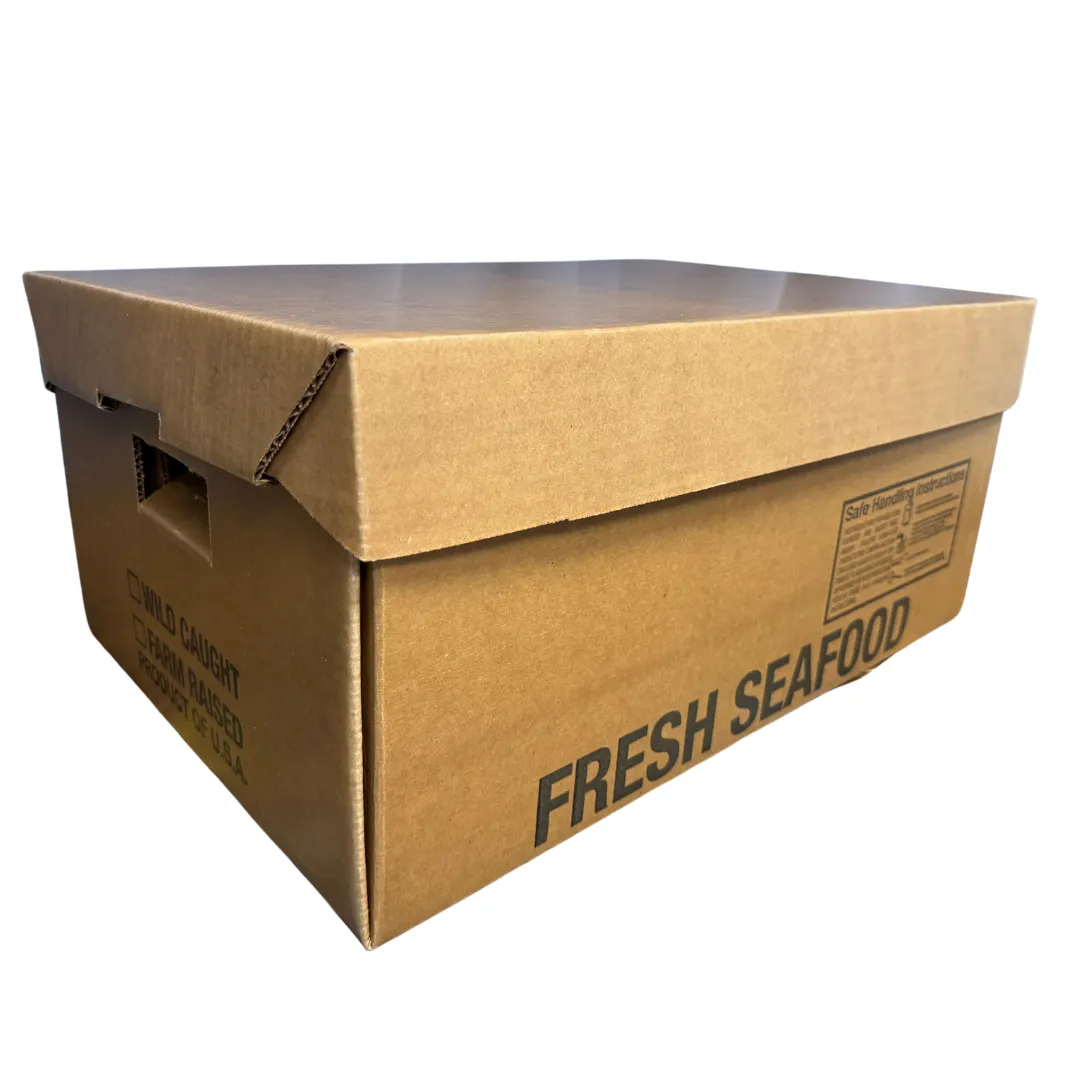 Waxed corrugated cardboard box